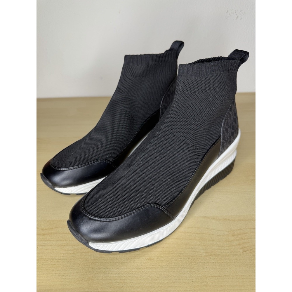 Michael Michael Kors Skyler Women Knit Sock Trainer Sneaker Size 8.5 M High-Top